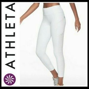 NWT Athleta laser cut Contender Tight L